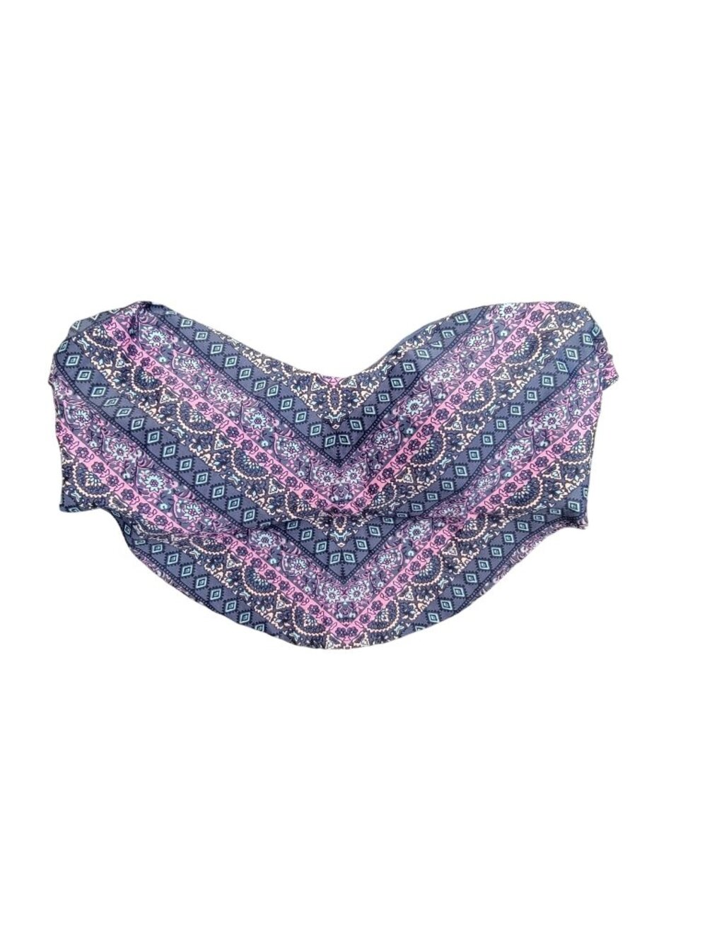 Xhilaration Plus Size 20w Swim Suit Bikini Blue Multicolored